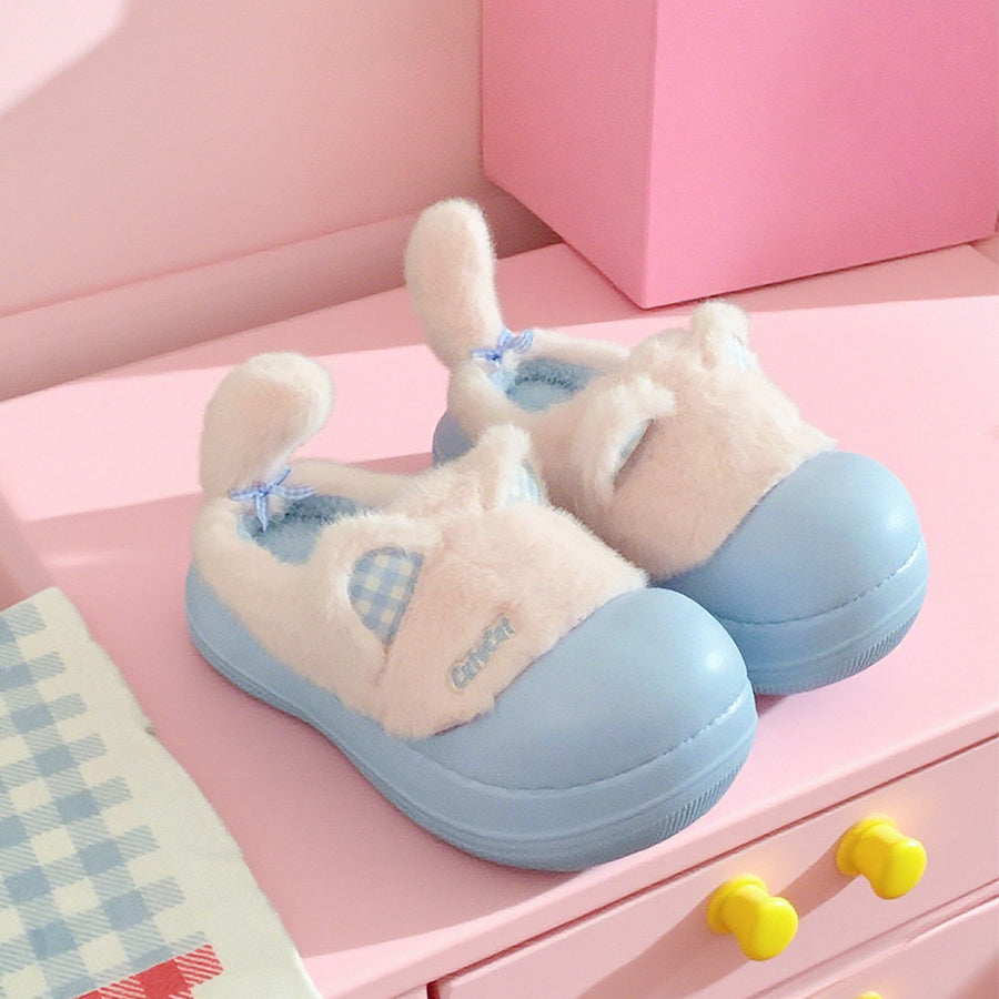 Autumn/Winter Cute Cartoon Closed-back Cat Clogs