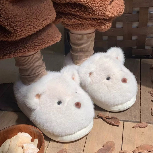 Autumn/Winter Cute Cartoon Bear Slippers