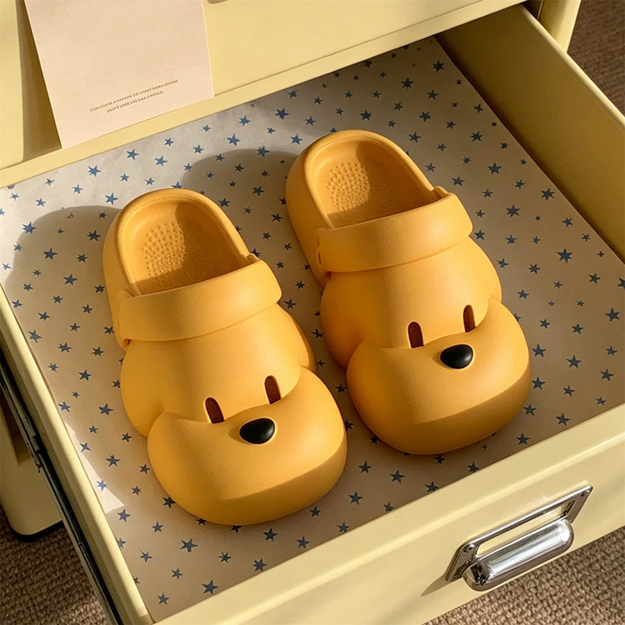 Summer Slightly Low Arch Cute Cartoon Dog Clogs