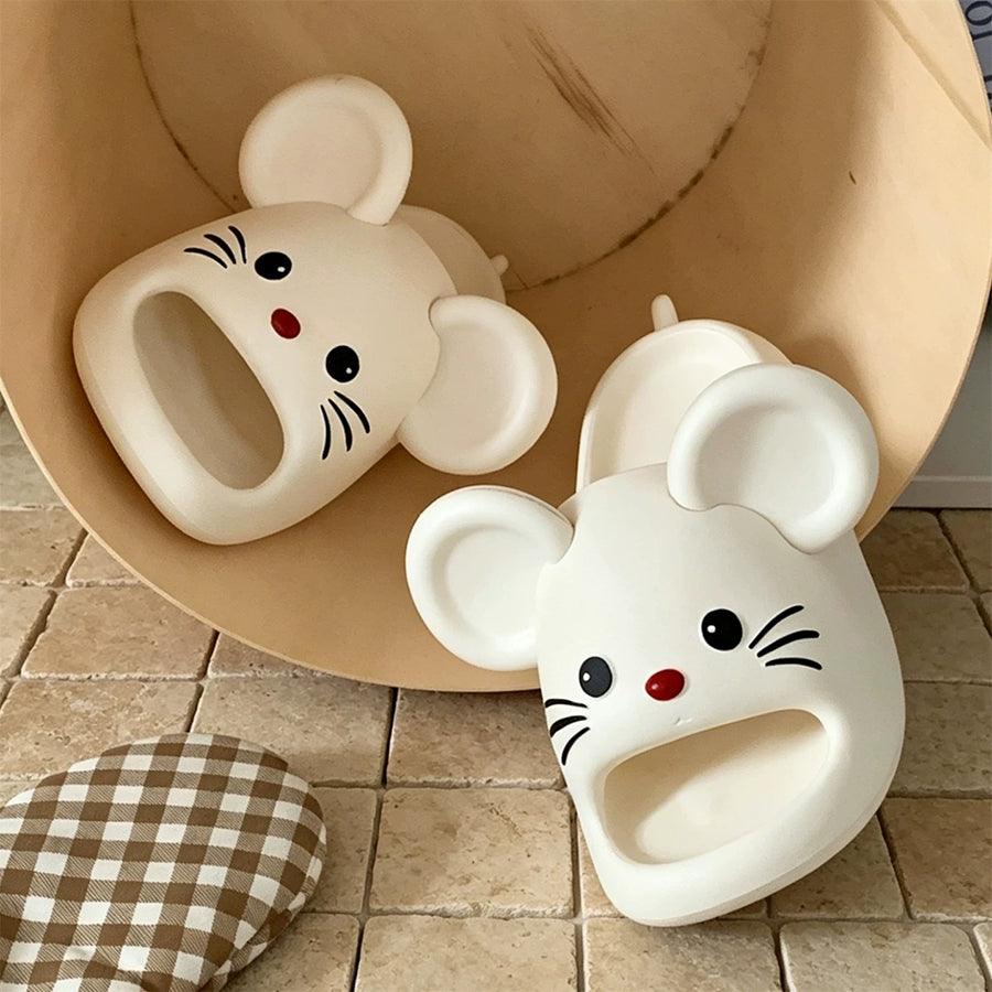 Summer Slightly Low Arch Cute Cartoon Mouse Slides