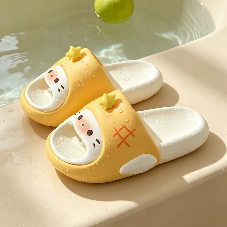 Summer Slightly Low Arch Cute Cartoon 3D Star Cat Slides