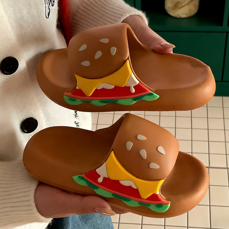 Summer Cute Cartoon Hamburger Slides