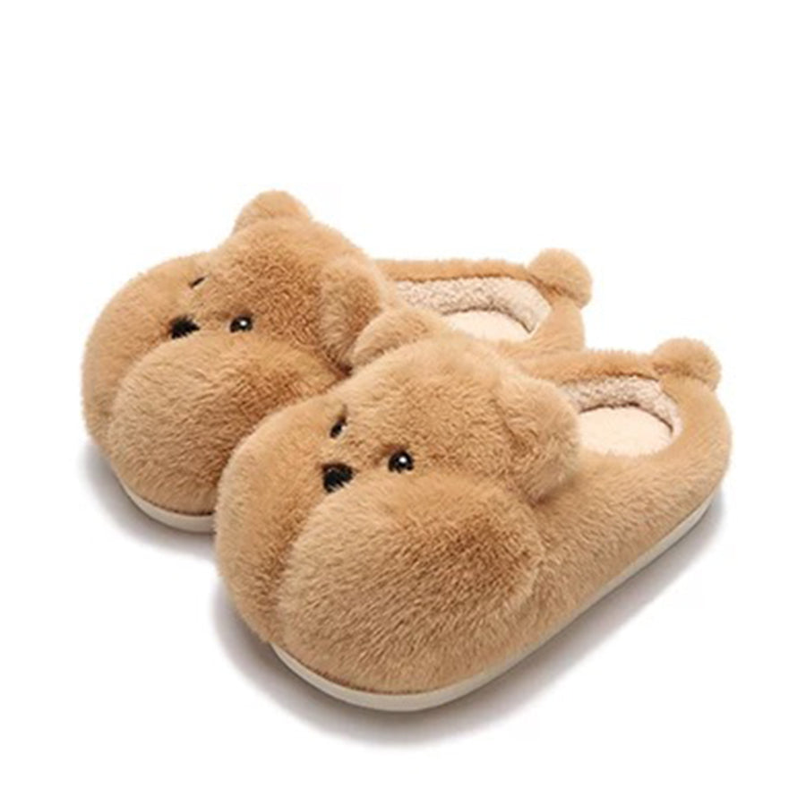Autumn/Winter Cute Cartoon Chubby Bear Slippers