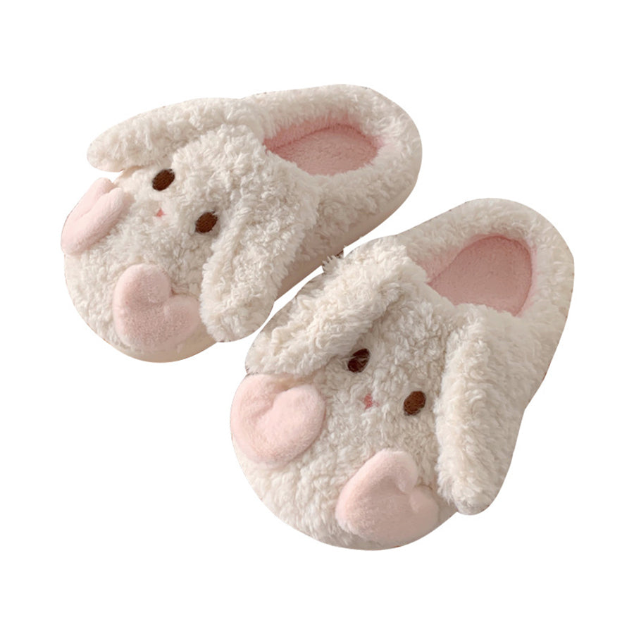 Autumn/Winter Cute Cartoon Heart Rabbit Slippers