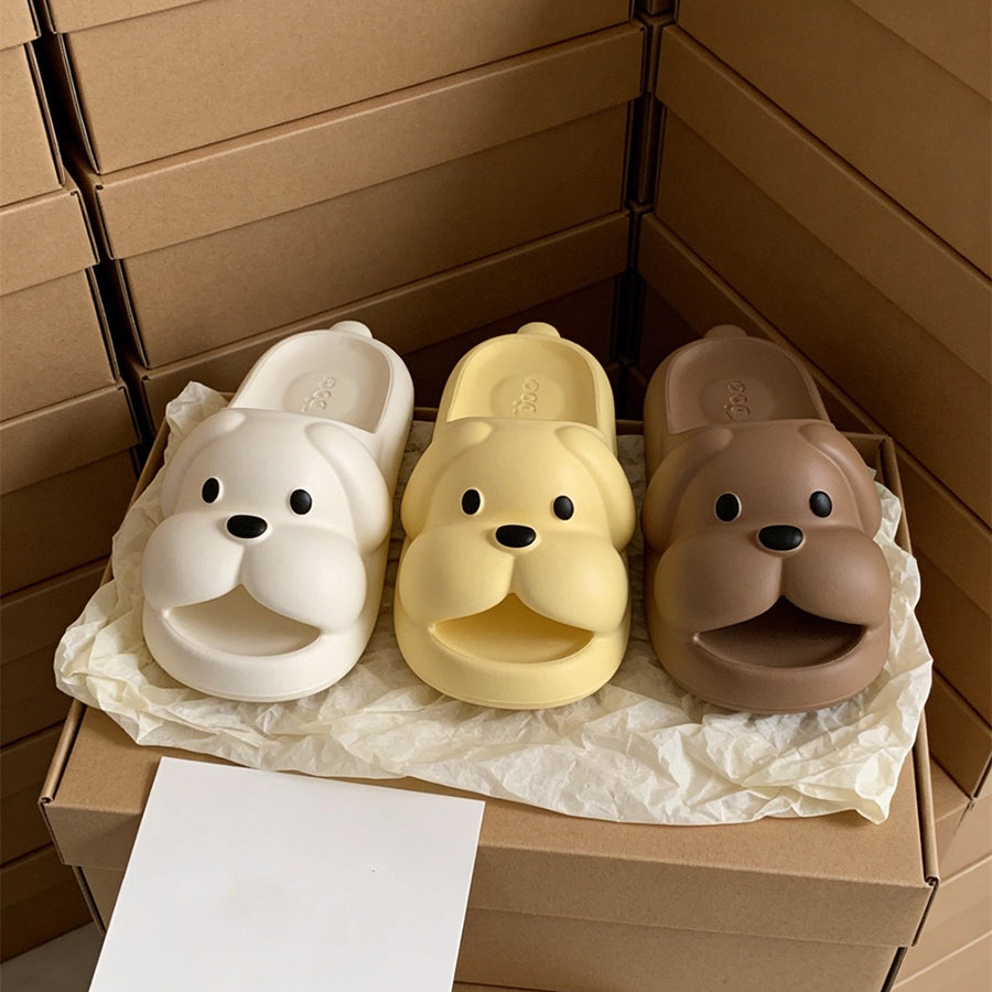 Summer Slightly Low Arch Cute Cartoon Droopy-ear Dog Slides