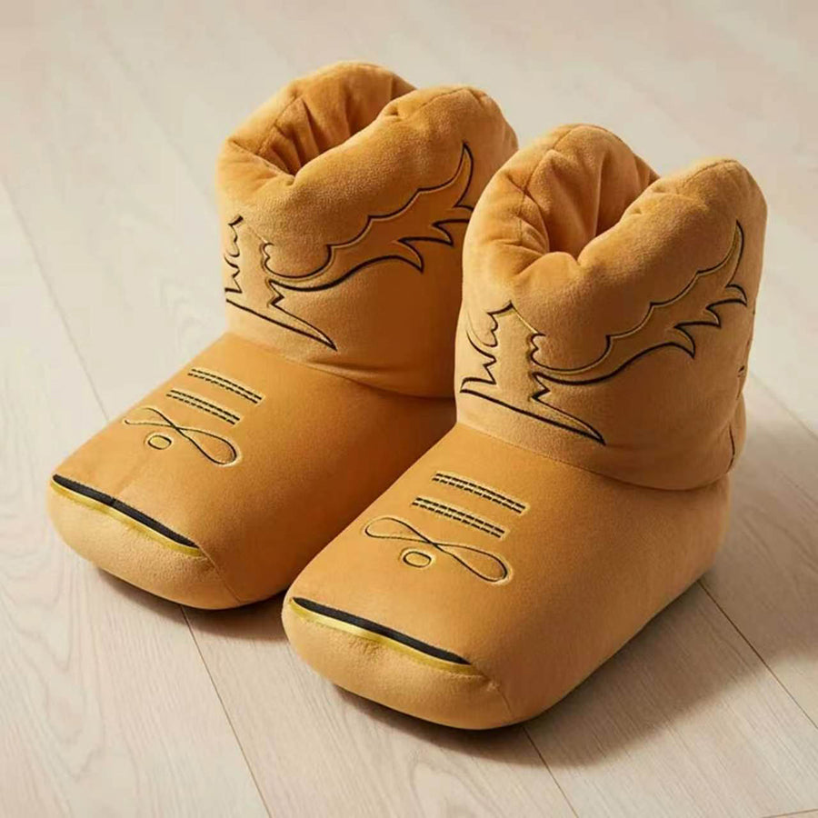 Autumn/Winter Western Cowboy Boot Slippers