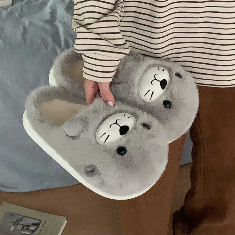 Autumn/Winter Cute Cartoon Seal Slippers