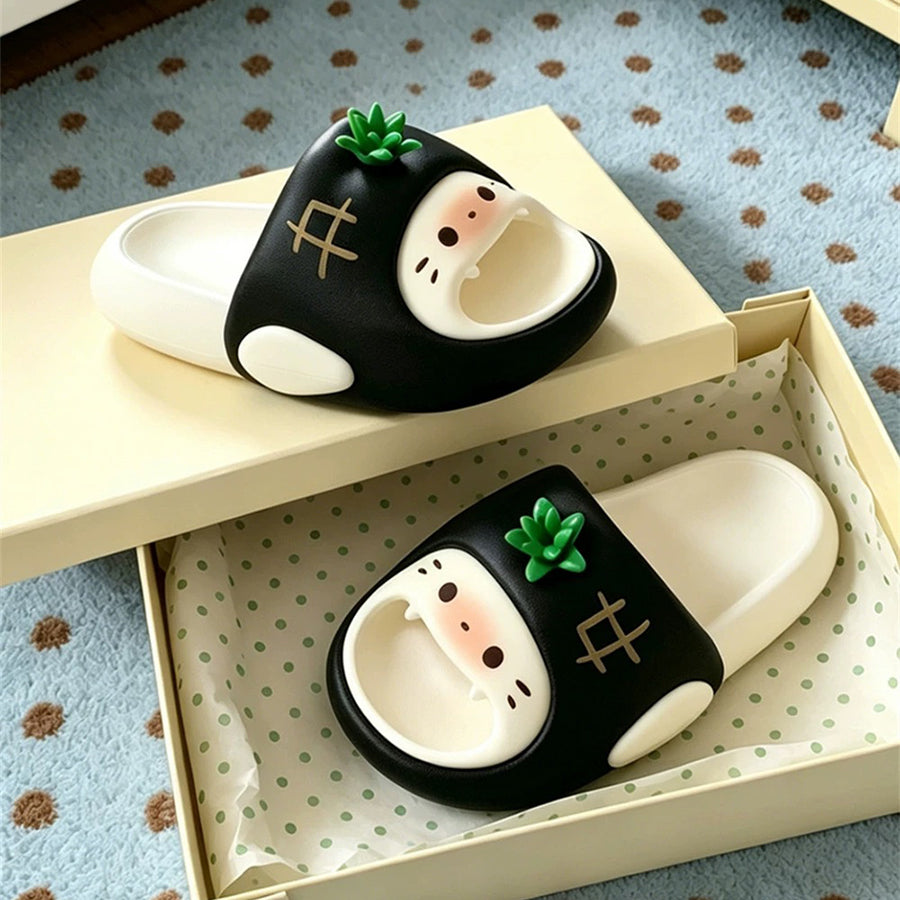 Summer Slightly Low Arch Cute Cartoon Pineapple Cat Slides
