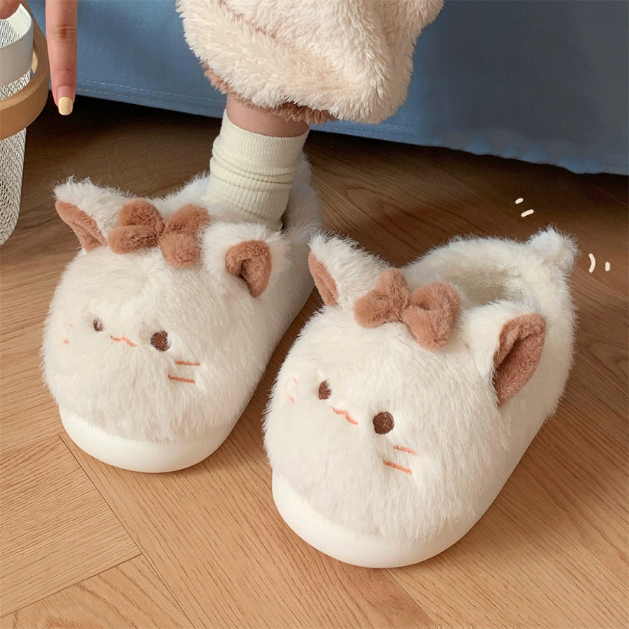 Autumn/Winter Cute Cat Slippers For Women