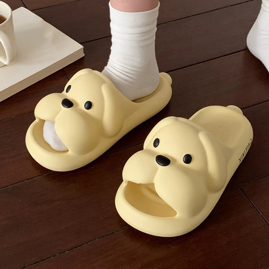 Summer Slightly Low Arch Cute Cartoon Droopy-ear Dog Slides