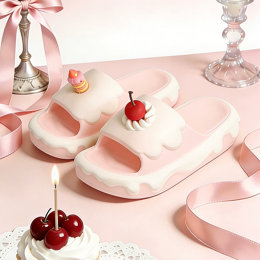 Summer Cute Cartoon Birthday Cake Slides