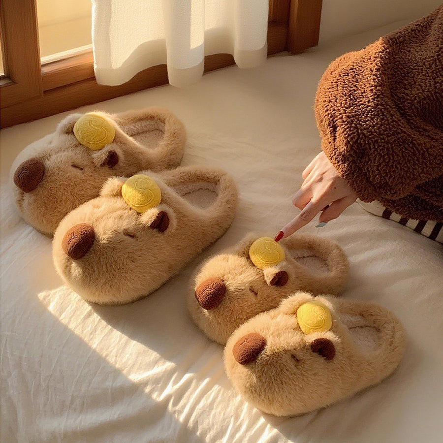 Autumn/Winter Cute Capybara Slippers