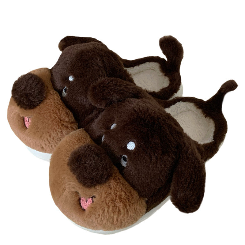 Autumn/Winter Cute Cartoon Dog Slippers