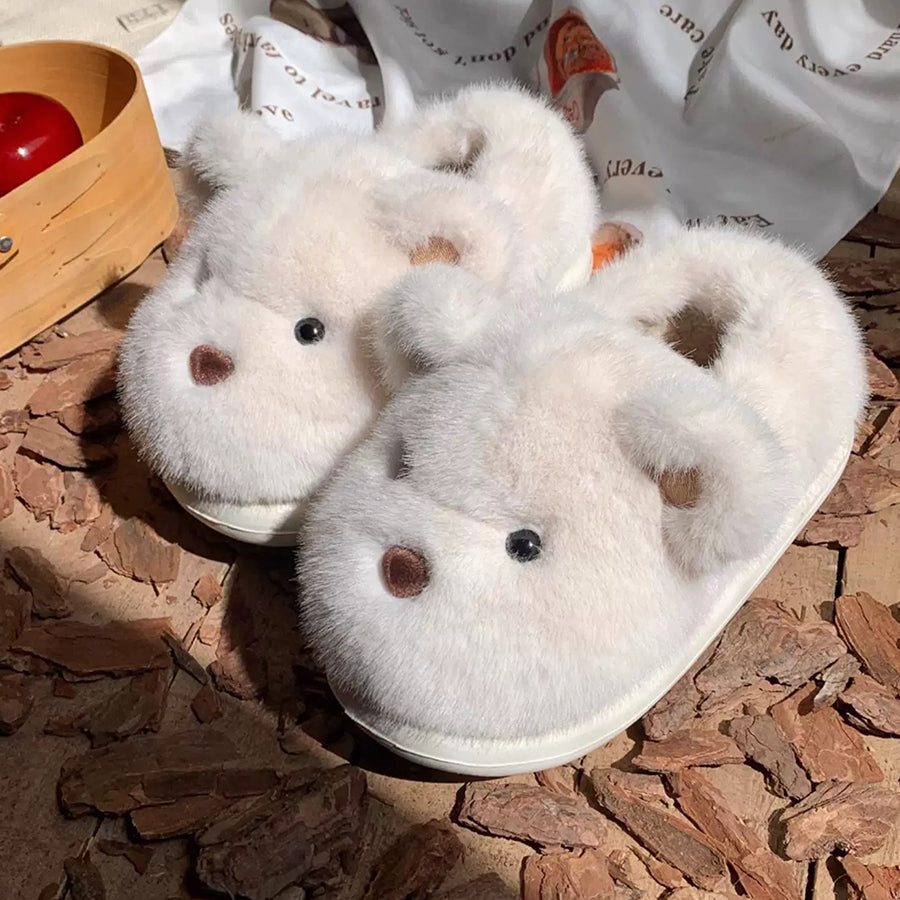 Autumn/Winter Cute Cartoon Bear Slippers
