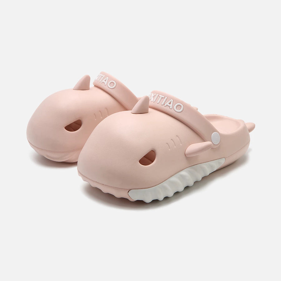 Summer Slightly Low Arch Cute Cartoon Shark Clogs