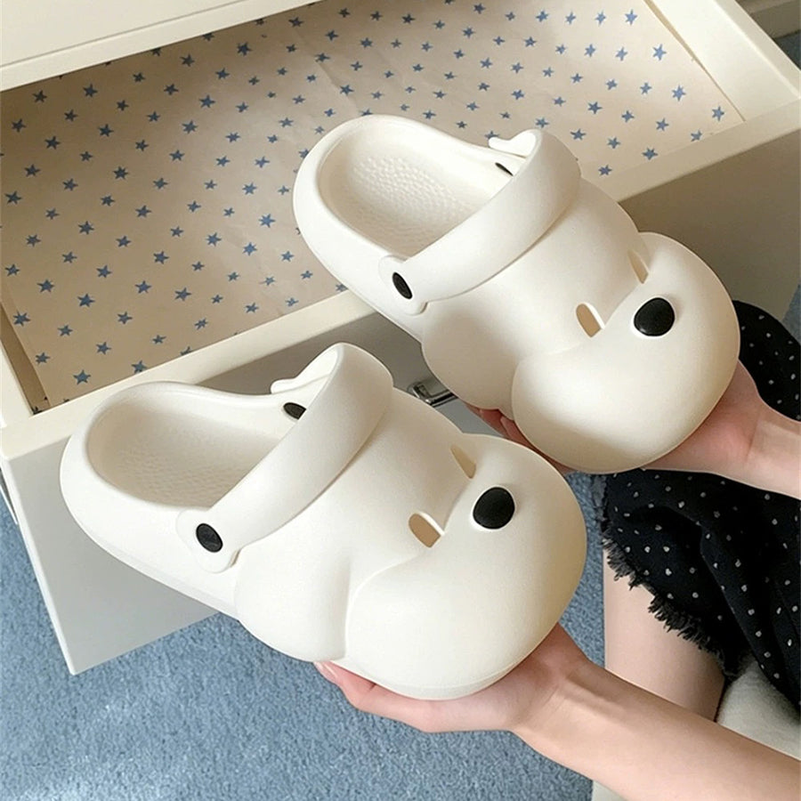 Summer Slightly Low Arch Cute Cartoon Dog Clogs