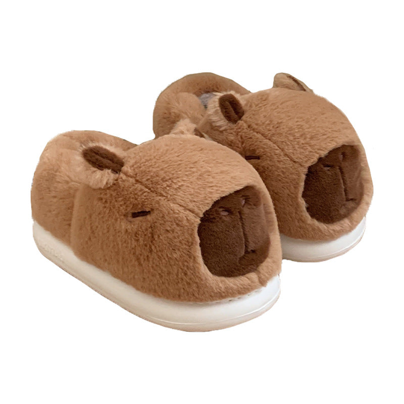 Autumn/Winter Cute Cartoon Capybara Slippers