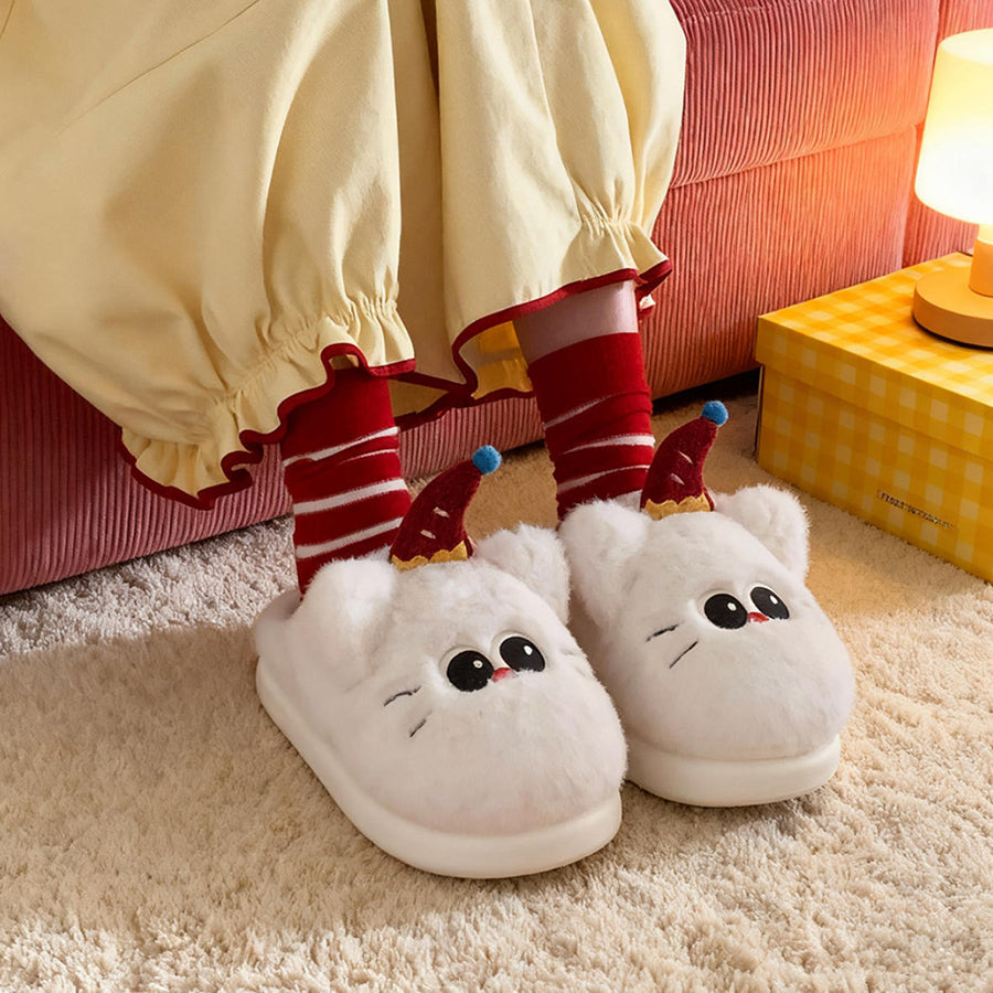 Autumn/Winter Cute Cartoon Cat Slippers