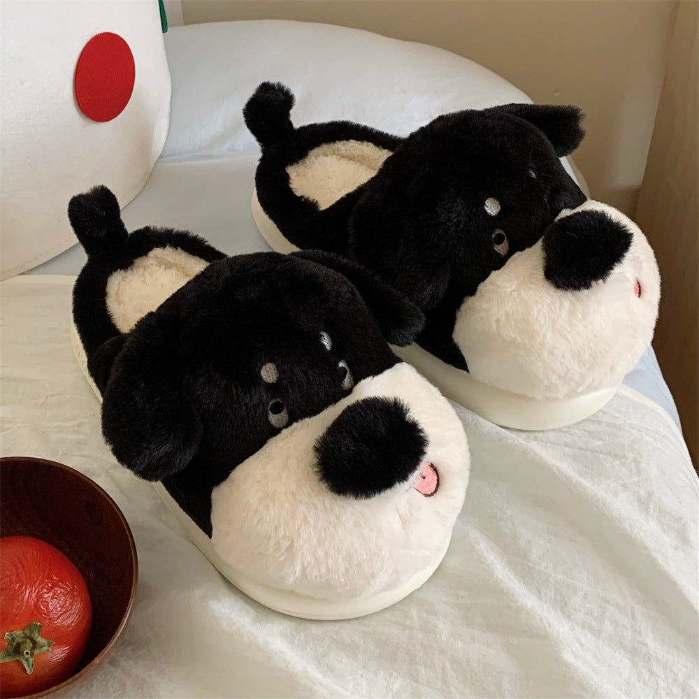 Autumn/Winter Cute Cartoon Dog Slippers