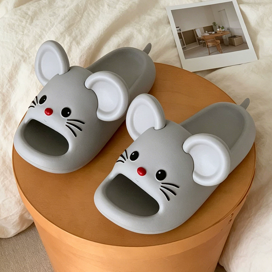 Summer Slightly Low Arch Cute Cartoon Mouse Slides