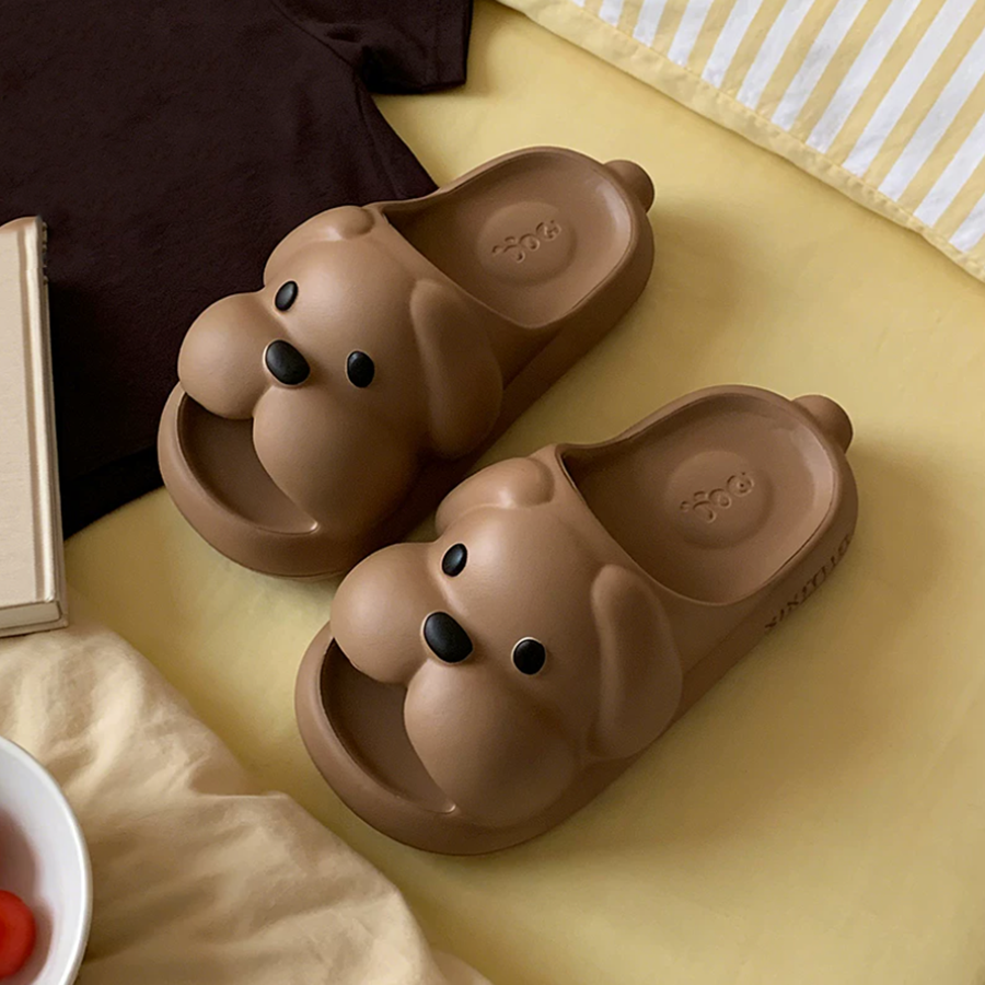 Summer Slightly Low Arch Cute Cartoon Droopy-ear Dog Slides