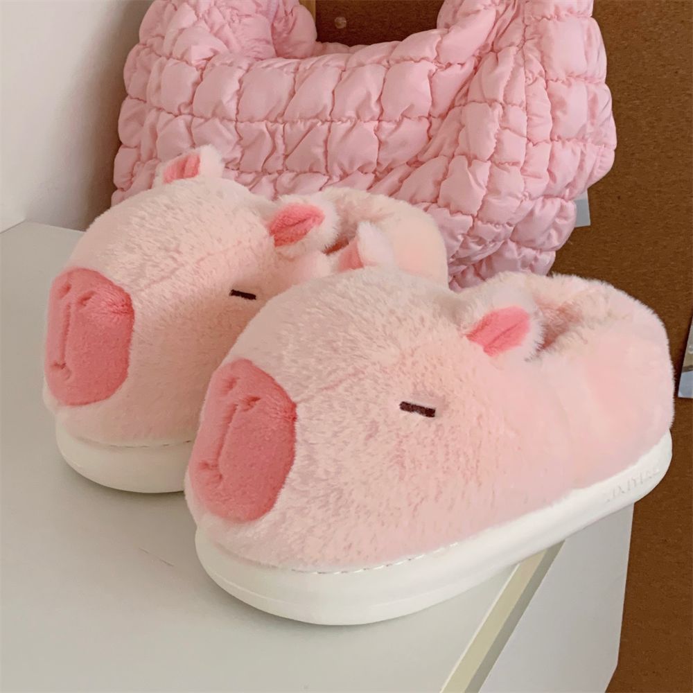 Autumn/Winter Cute Cartoon Capybara Slippers