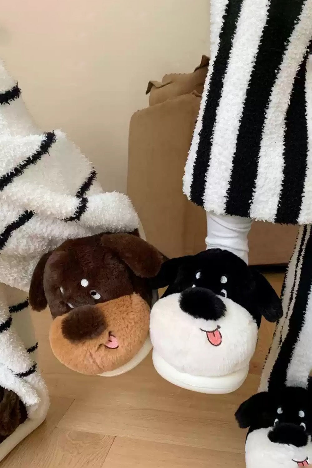 Winter Cute Dachshund Dog Slippers Aesthetic Warm Plush House Shoes