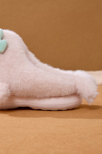 Winter Cute Blue Dolphin Slippers Aesthetic Warm Plush House Shoes