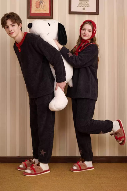 Cute Christmas Reindeer Slippers Aesthetic Warm Plush House Shoes
