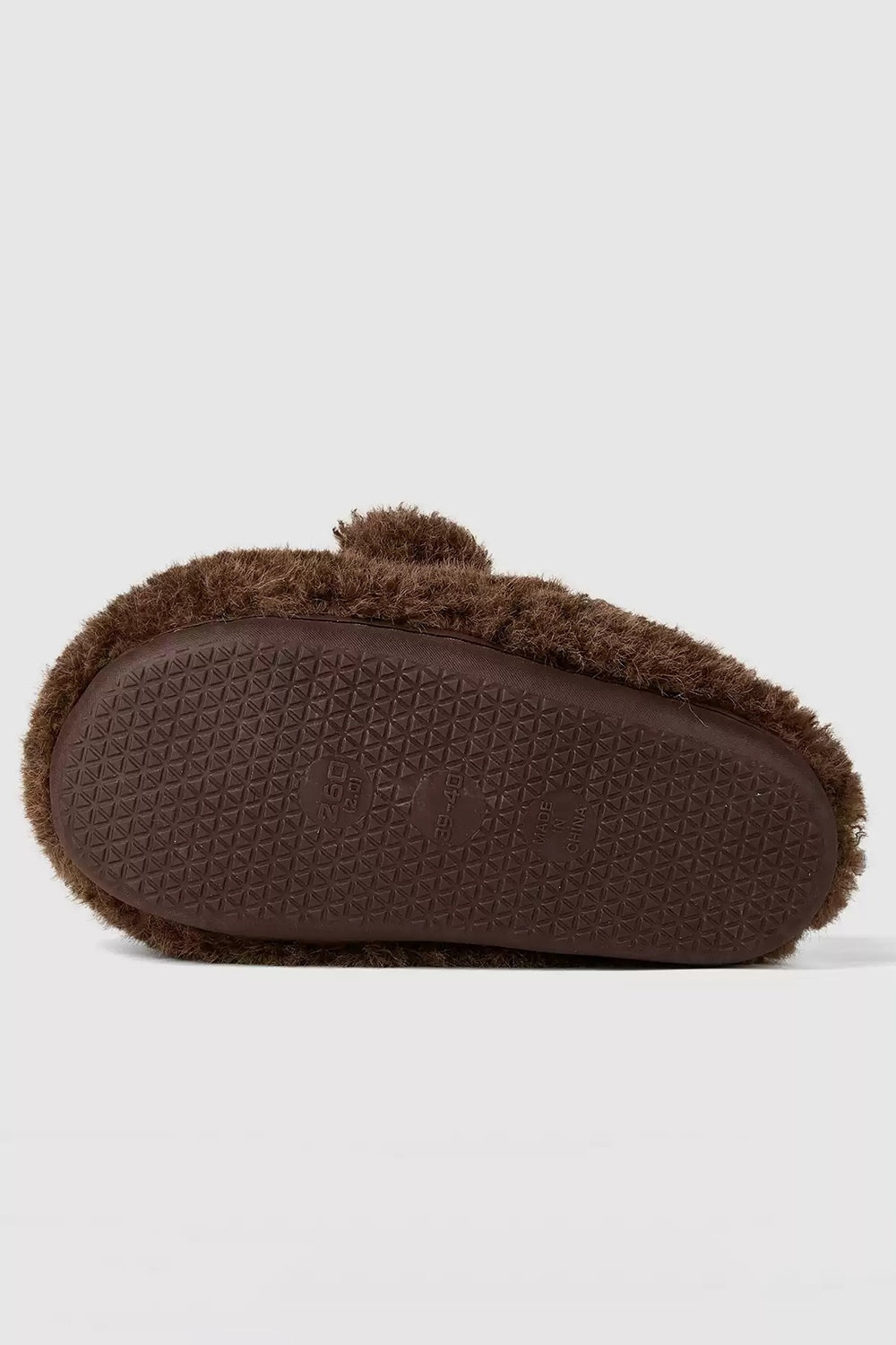 Winter Cute Dark Brown Bear Slippers Aesthetic Warm Plush House Shoes